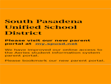 Tablet Screenshot of parents.spusd.net